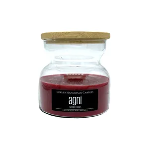 شمع معطر آگنی مدل تمشک