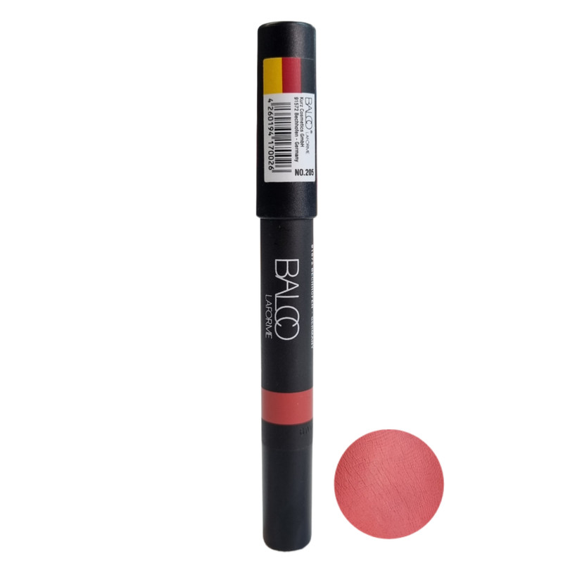 رژ لب مدادی مات و مخملی بالکو مدل LAFORME شماره 205