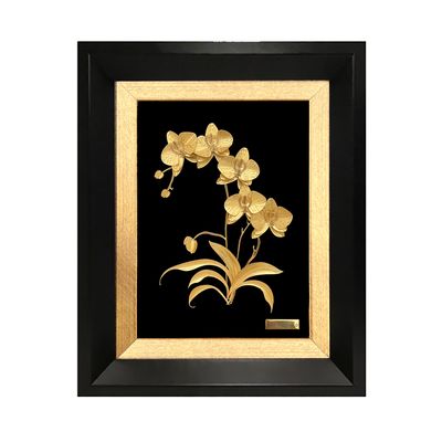 نقد و بررسی تابلو طلا کوب مارک گلد طرح گل ارکیده کد TF150 توسط خریداران