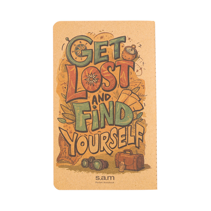 دفتر یادداشت 40 برگ سم مدل slim طرح Find Yourself