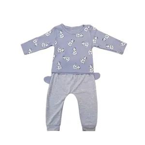 ست بلوز آستین بلند و شلوار بچگانه مدل سگ خالدار