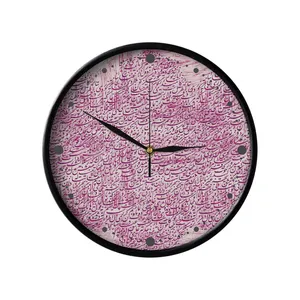 ساعت دیواری مدوپد طرح گل‌ و مرغ مدل png00140