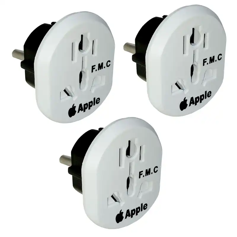 مبدل برق سه به دو طرح اپل مدل KT-168 بسته 3 عددی