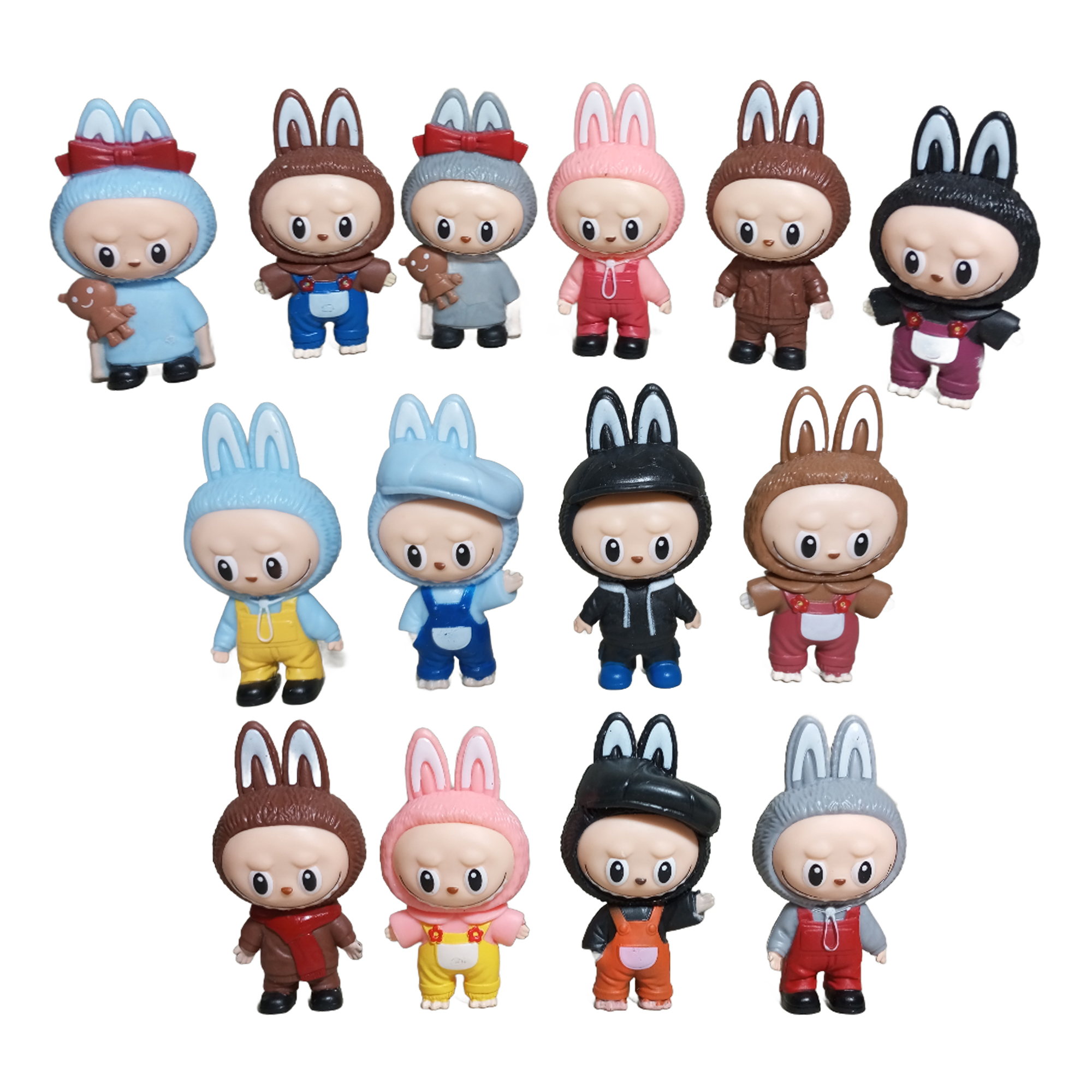 فیگور مدل لبوبوکد 837 مجموعه 14 عددی ارتفاع 8 سانتی متر