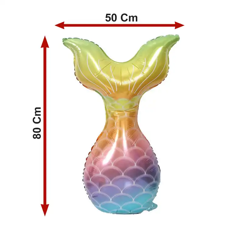 بادکنک فویلی لاکی بالونز مدل دم پری دریایی کد 1195