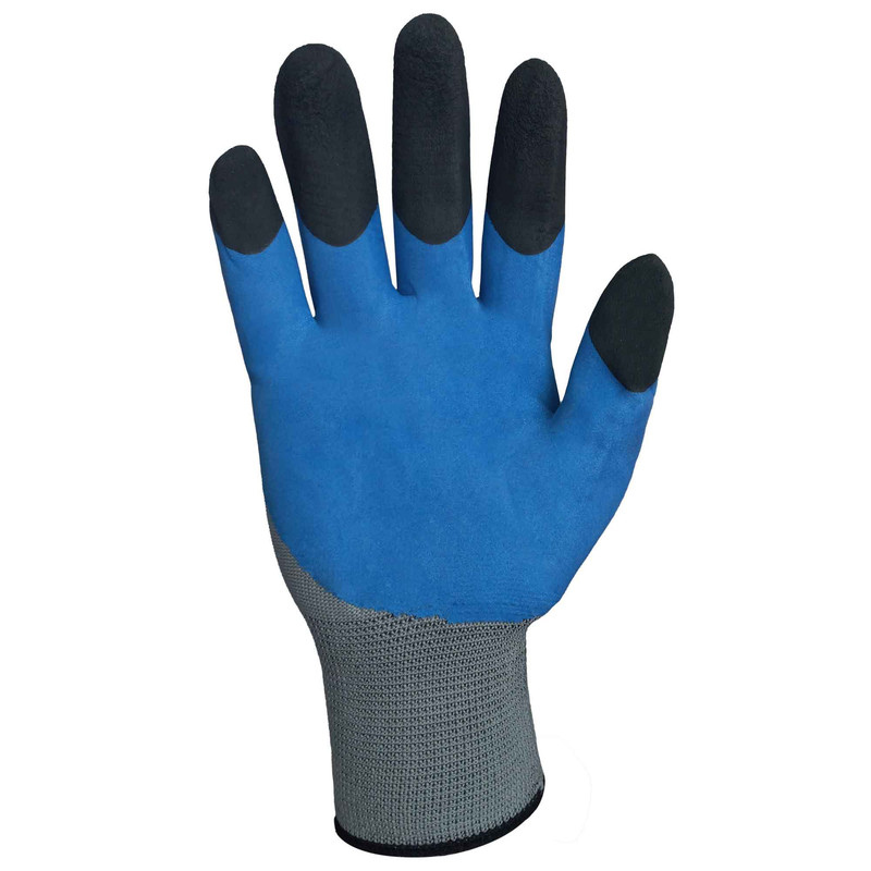 دستکش ایمنی مدل نیتریل فوم انگشت دوبل