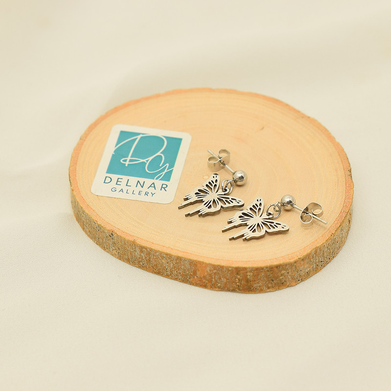 گوشواره دخترانه دلنار گالری مدل پروانه لونا گوشواره دخترانه دلنار گالری مدل پروانه لونا