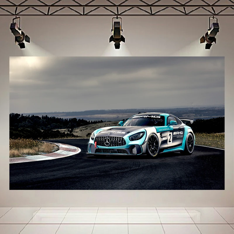 استیکر طرح ماشین مدل Mercedes-amg Gt4 کد AR1205