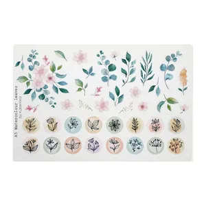    برچسب کاترینکا طرح برش خورده بولت ژورنال و اسکرپ بوک مدل A5 Watercolour leaves 