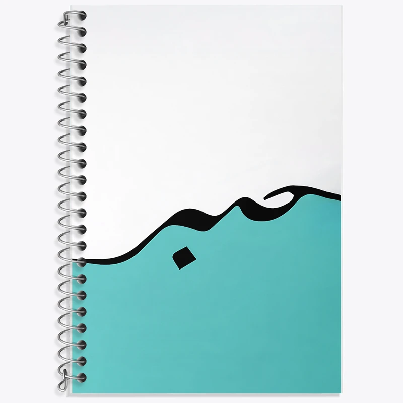 دفتر زبان 50 برگ خندالو مدل سه خط طرح صبر کد F5011