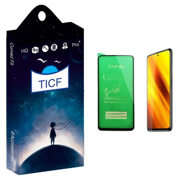 محافظ صفحه نمایش سرامیکی تی ای سی اف مدل +HD مناسب برای گوشی موبایل شیائومی Poco X3