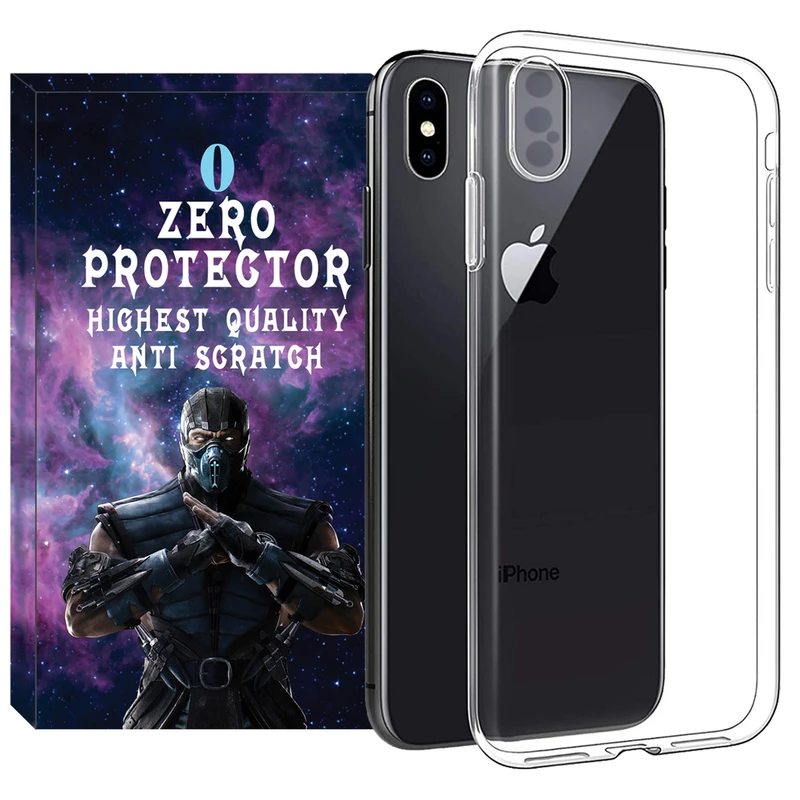 کاور زیرو مدل Clear مناسب برای گوشی موبایل اپل iPhone XS Max