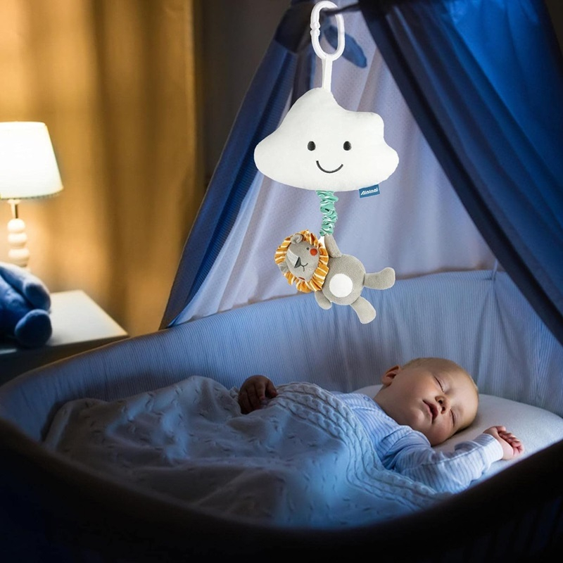 آویز کریر کودک مدل نخ کش شیر و ابر