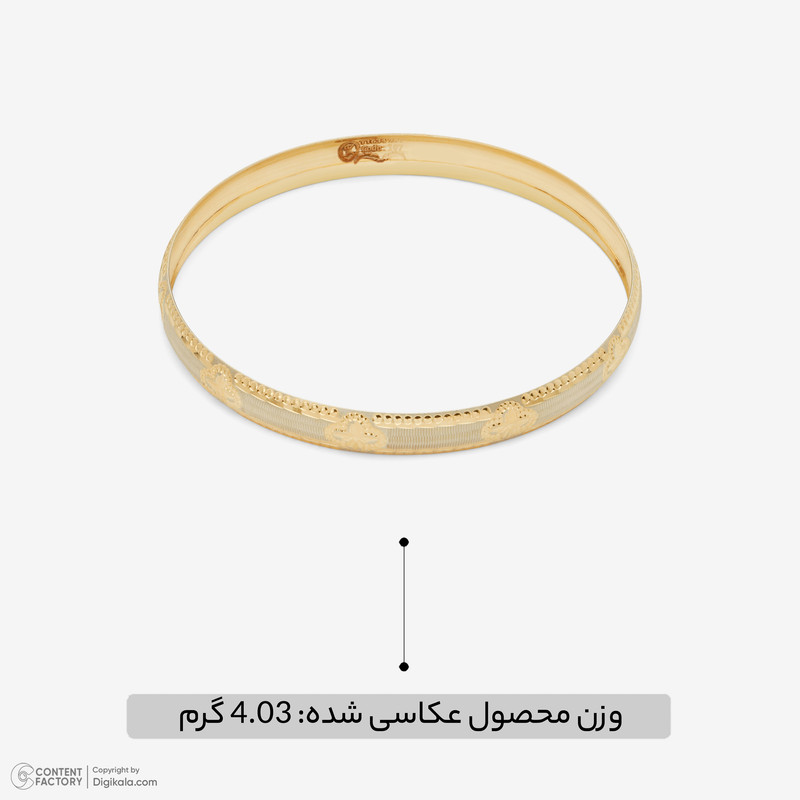 النگو طلا کم اجرت 18 عیار زنانه مایا ماهک مدل MB2104 