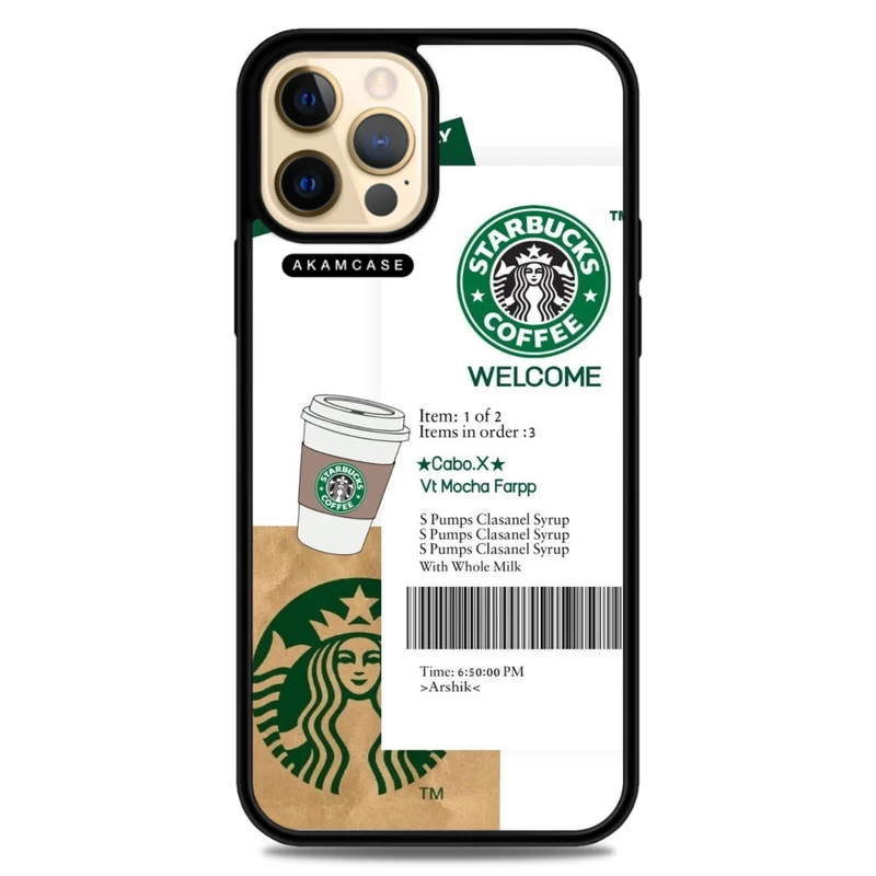 کاور آکام مدل AMCWA12PRO-STARBUCKS5 مناسب برای گوشی موبایل اپل iPhone 12 Pro