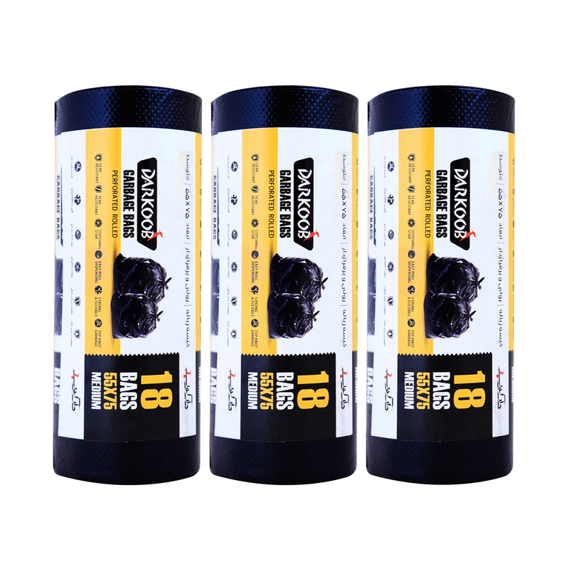 کیسه زباله دارکوب کد B18 مجموعه 3 عددی