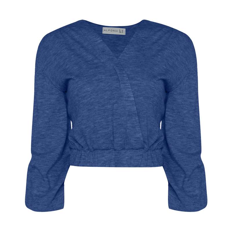پلیور زنانه آلفونسی مدل W2114001BL-BLUE