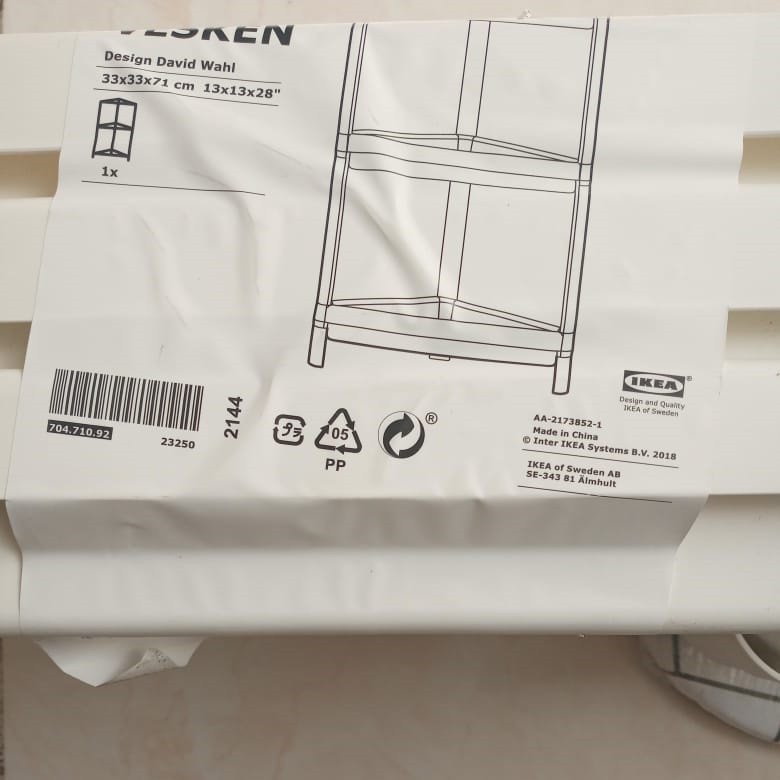 استند حمام ایکیا مدل VESKEN کد M 2144