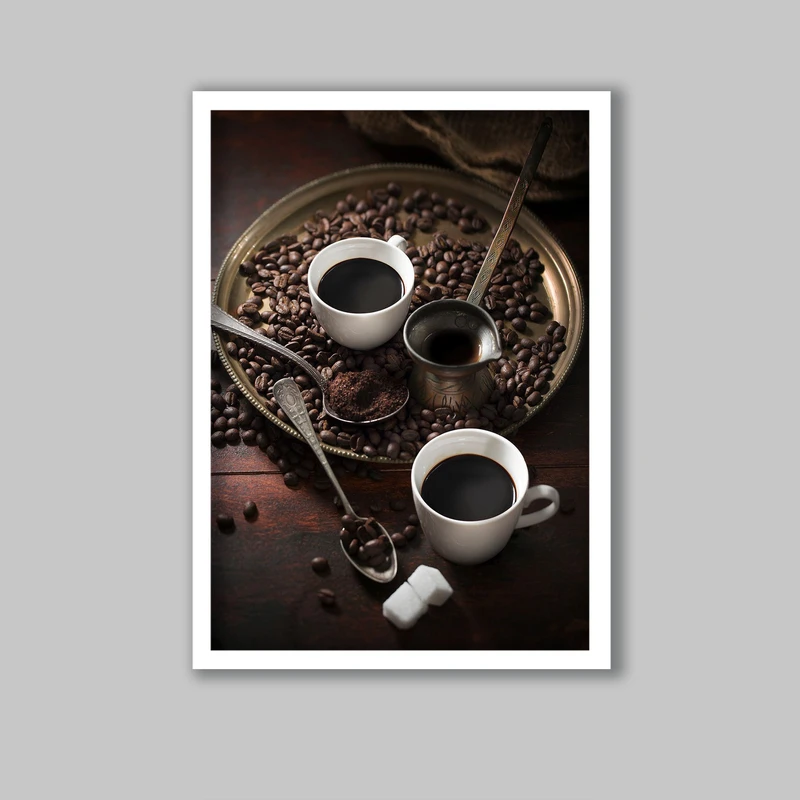 تابلو مدل آشپزخانه مدل قهوه  کد LA-G10714