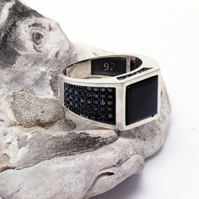 انگشتر نقره مردانه مدل GTA-501 انگشتر نقره مردانه مدل GTA-501