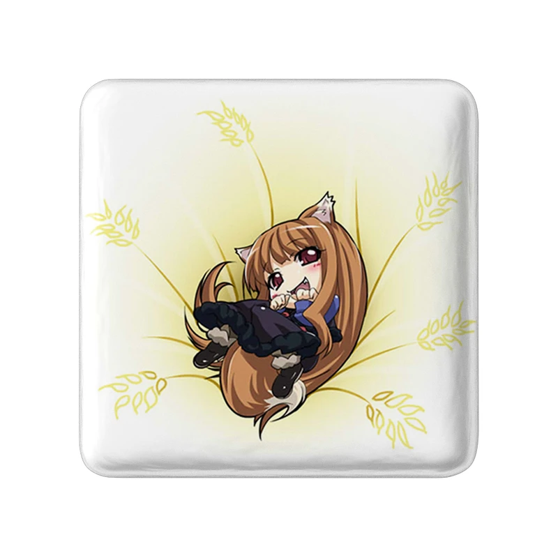 مگنت خندالو طرح هولو انیمه ادویه و گرگ مدل مربعی کد 36133