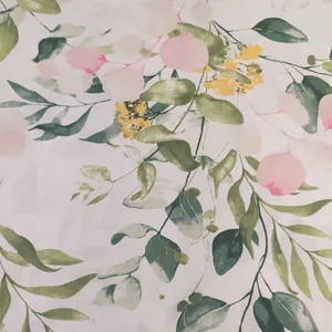 پارچه ملحفه عرض 2.4 متر فیلور مدل سوسن رنگ سفید