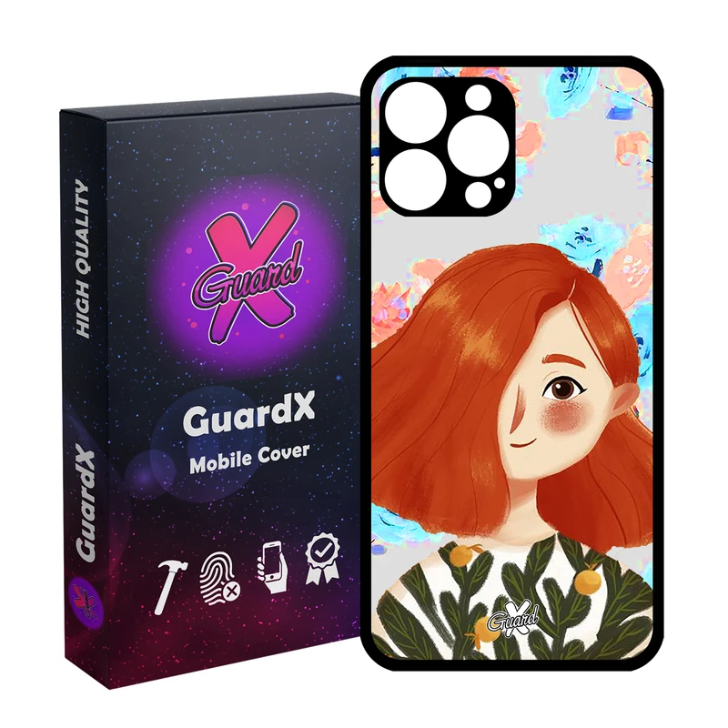 کاور گارد ایکس طرح دختر مدل Glass10324 مناسب برای گوشی موبایل اپل iPhone 14 Pro Max