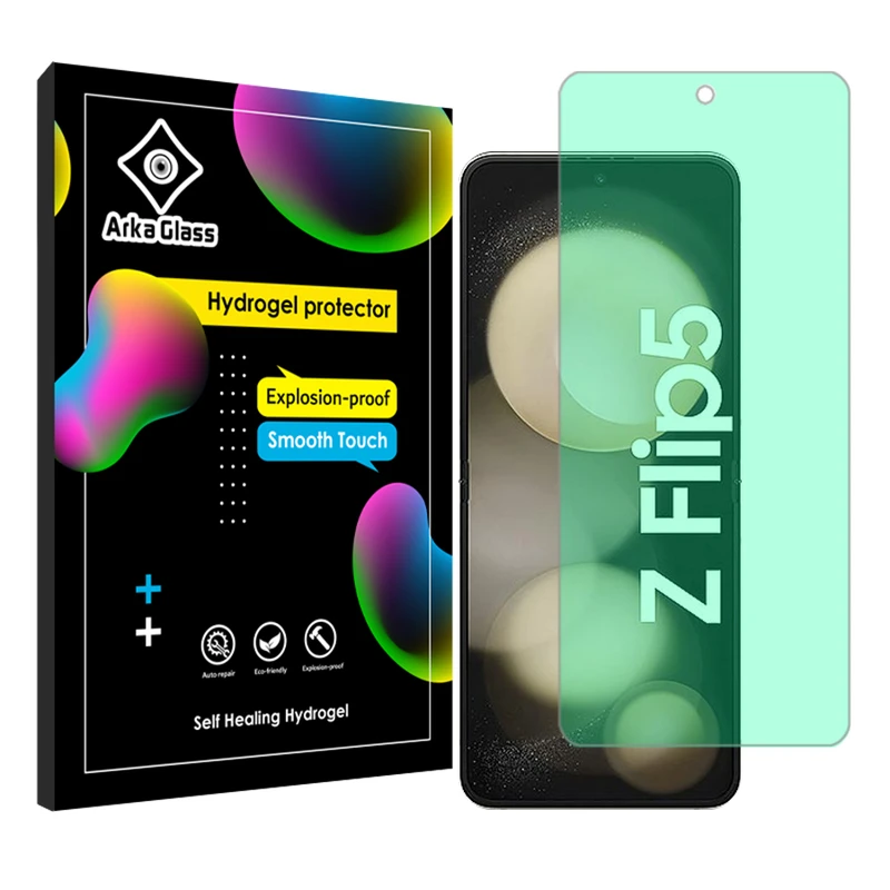 محافظ صفحه نمایش گرین لایت آرکا گلس مدل Tough مناسب برای گوشی موبایل سامسونگ Galaxy Z Flip5