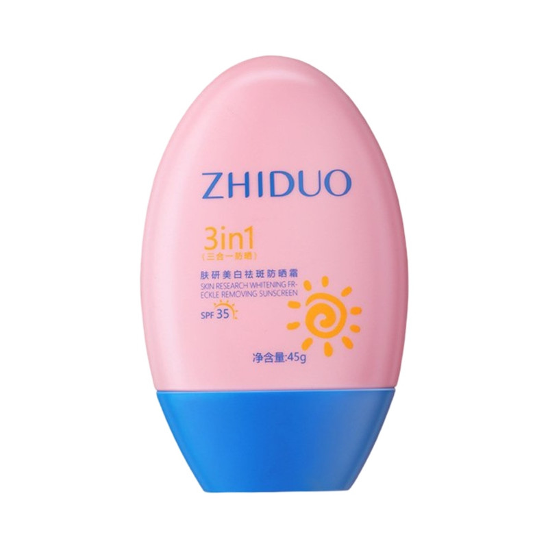 کرم ضد آفتاب بی رنگ دست و صورت ژیدو SPF 35 مدل 3in1 محافظ UVA ،UVB و PA+++، ضد حساسیت، ضد چروک و ضد پیری، مناسب برای انواع پوست حجم 45 میلی لیتر