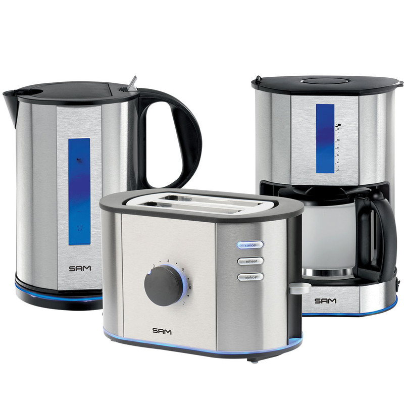قهوه ساز سام مدل CM-716 به همراه توستر و کتری برقی