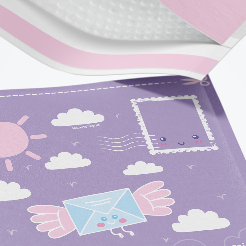 پاکت نامه پستی مدل حبابدار کیوتی بسته 5 عددی