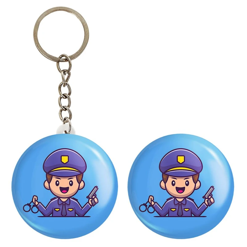 پیکسل خندالو مدل پلیس کد 29373 به همراه جاکلیدی