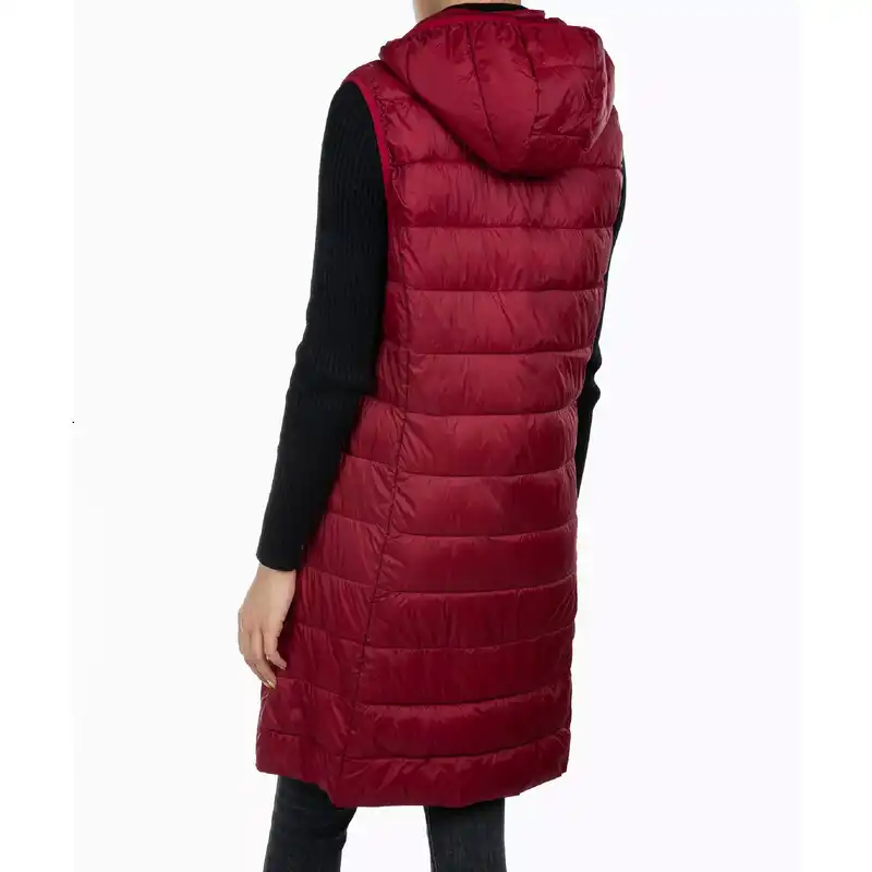 پافر زنانه جوتی جینز کد 858517 رنگ زرشکی