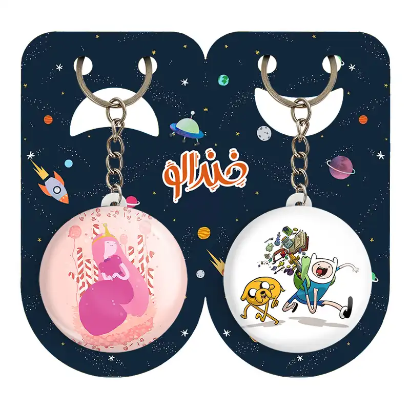 جاکلیدی خندالو مدل جیک و فین و پرنسس بابل گام وقت ماجراجویی Adventure Time کد 2081320816 مجموعه 2 عددی