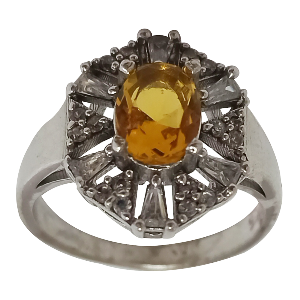 انگشتر نقره زنانه سلین کالا مدل سیترین ce-As061