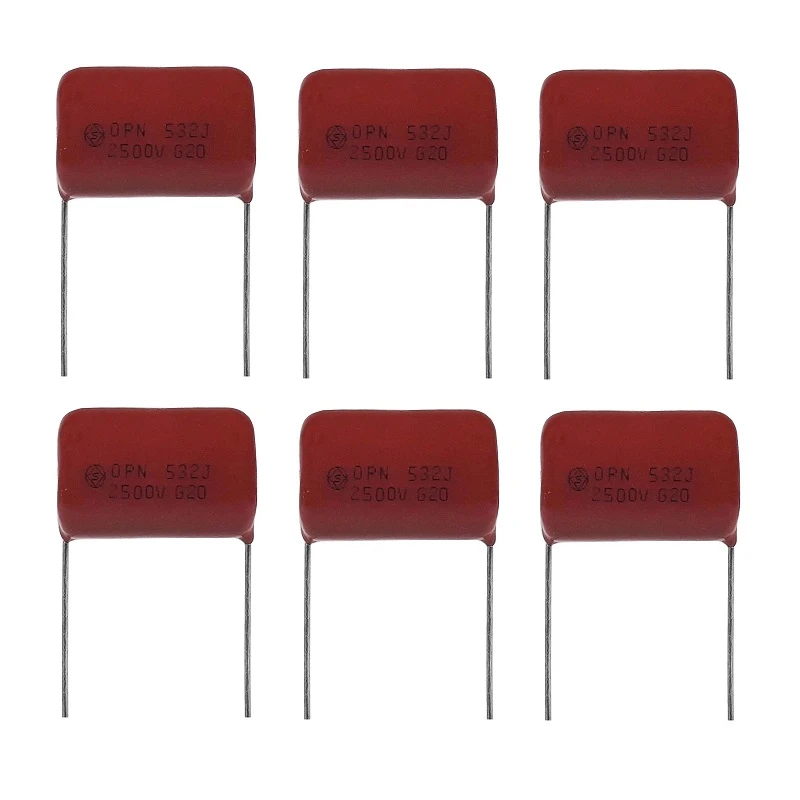 خازن 5.3 نانو فاراد مدل 2500V بسته 6 عددی 