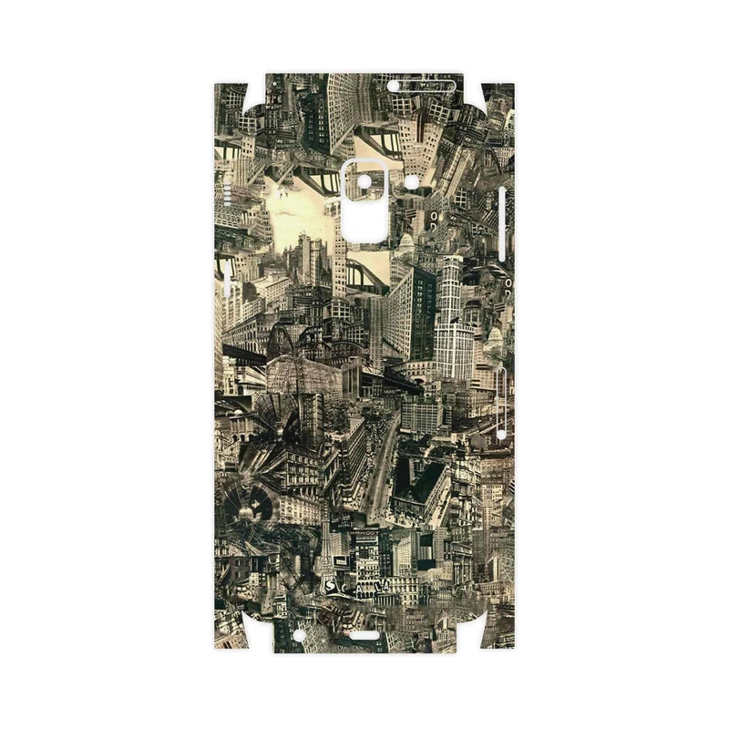 برچسب پوششی ماهوت مدل Collage of Skyscraper-FullSkin مناسب برای گوشی موبایل سامسونگ Galaxy A8 2018