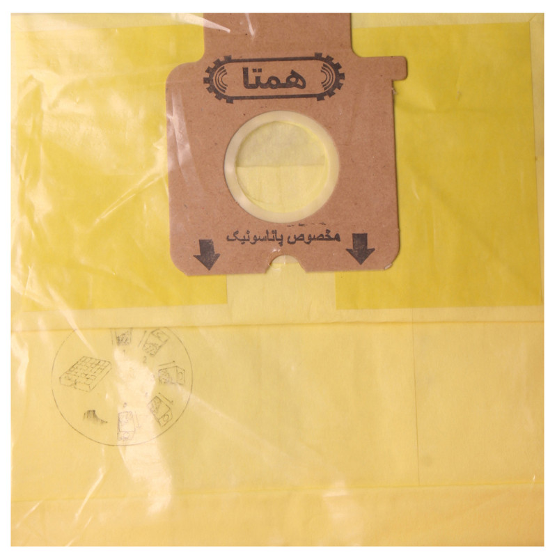 کیسه جارو برقی همتا کد 1070 بسته5عددی مناسب برای جارو های پاناسونیک