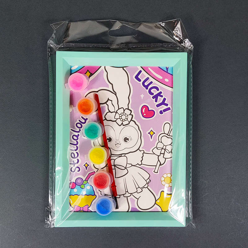 بسته رنگ آمیزی مدل Lucky مجموعه 8 عددی