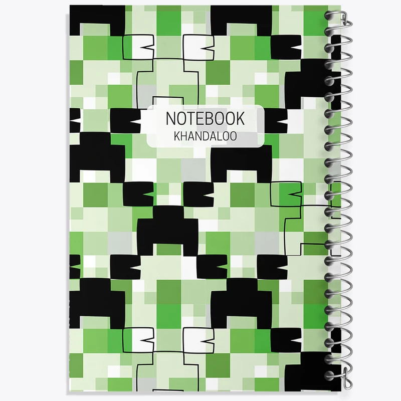 دفتر نت موسیقی 50 برگ خندالو مدل ماینکرافت (Minecraft) کد N549