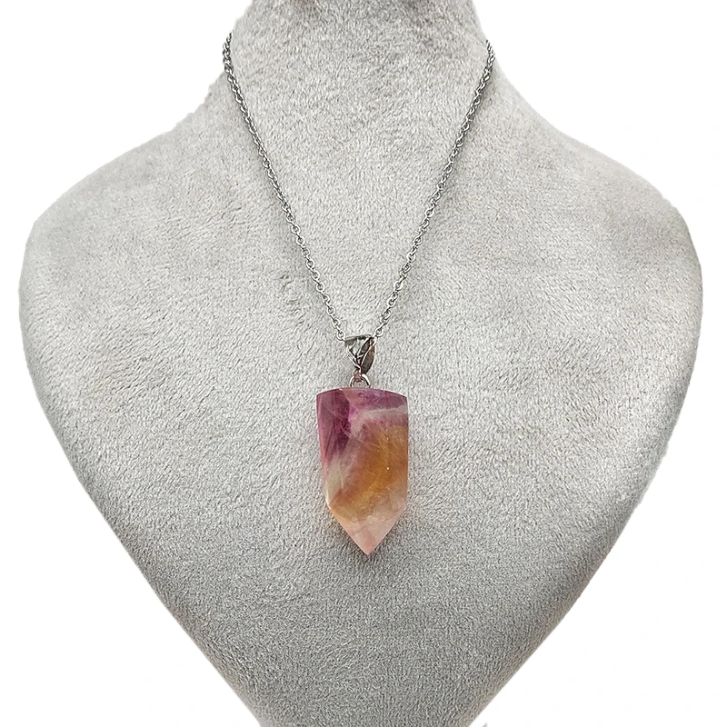 گردنبند دخترانه مدل فلوریت طرح منشور کد 12-52