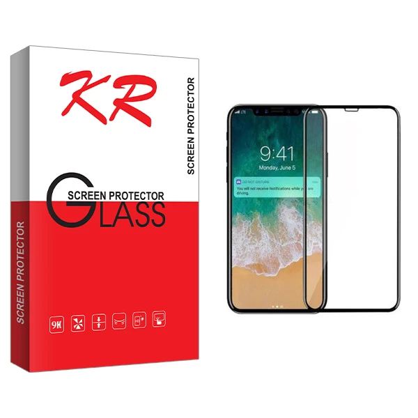 محافظ صفحه نمایش کی آر مدل +HD مناسب برای گوشی موبایل اپل iPhone X