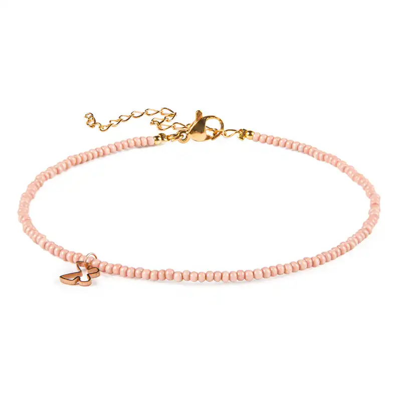 پابند طلا 18 عیار زنانه ریسه گالری مدل 2058