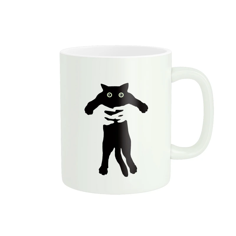 ماگ پاد آفرین مدل گربه در دستان کد 1629