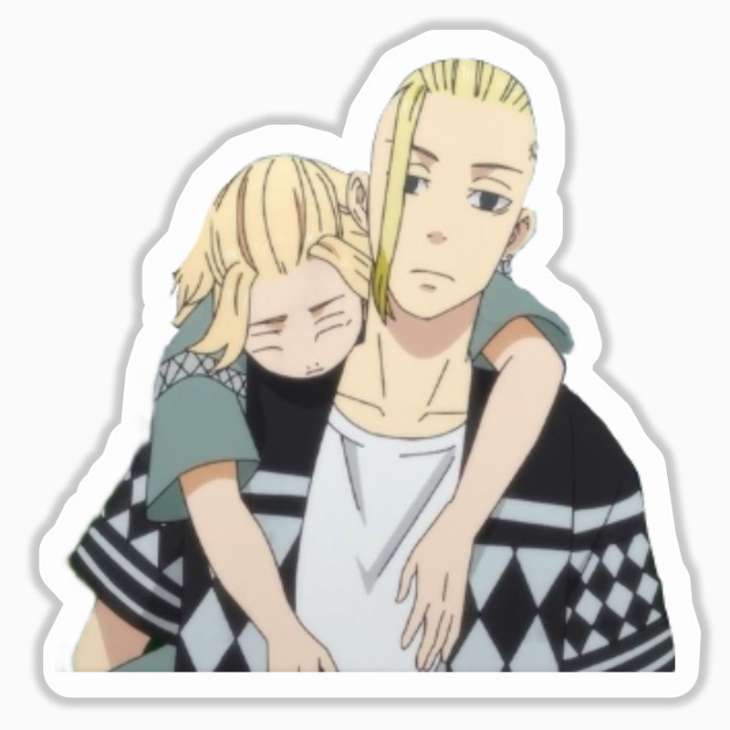 استیکر لپ تاپ و موبایل بووم طرح انیمه توکیو ریونجرز مدل مایکی خسته کد mm29