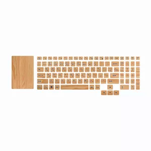 برچسب حروف فارسی کیبورد توییجین و موییجین مدل Wood 01 مناسب برای لپ تاپ لنوو 5 Legion به همراه استیکر تاچ پد