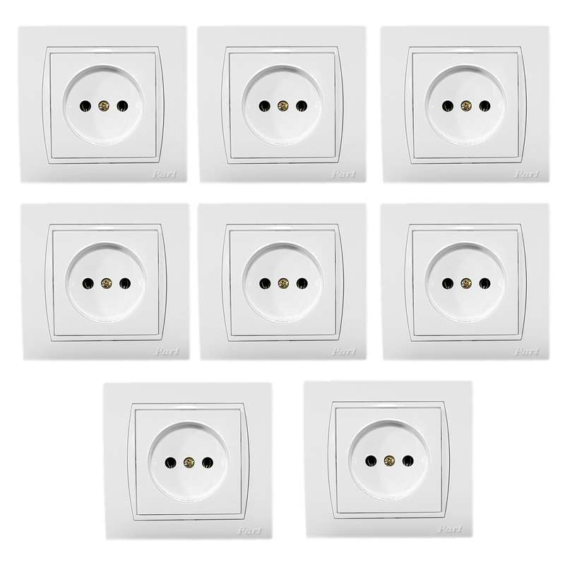 پریز برق پارت الکتریک مدل azin-8 بسته 8 عددی