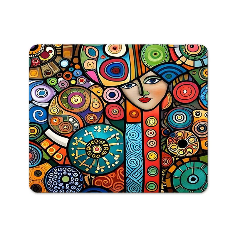 ماوس پد مدل کوبیسم طرح سنتی دختر کد 0528