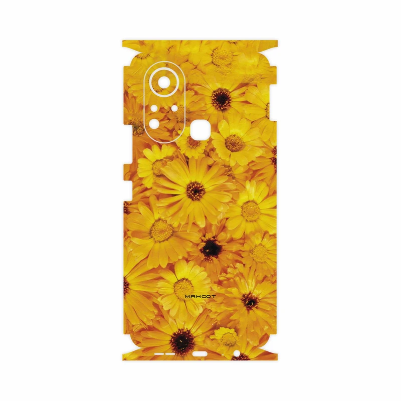 برچسب پوششی ماهوت مدل Yellow-Flower-FullSkin مناسب برای گوشی موبایل اینفینیکس Hot 11s