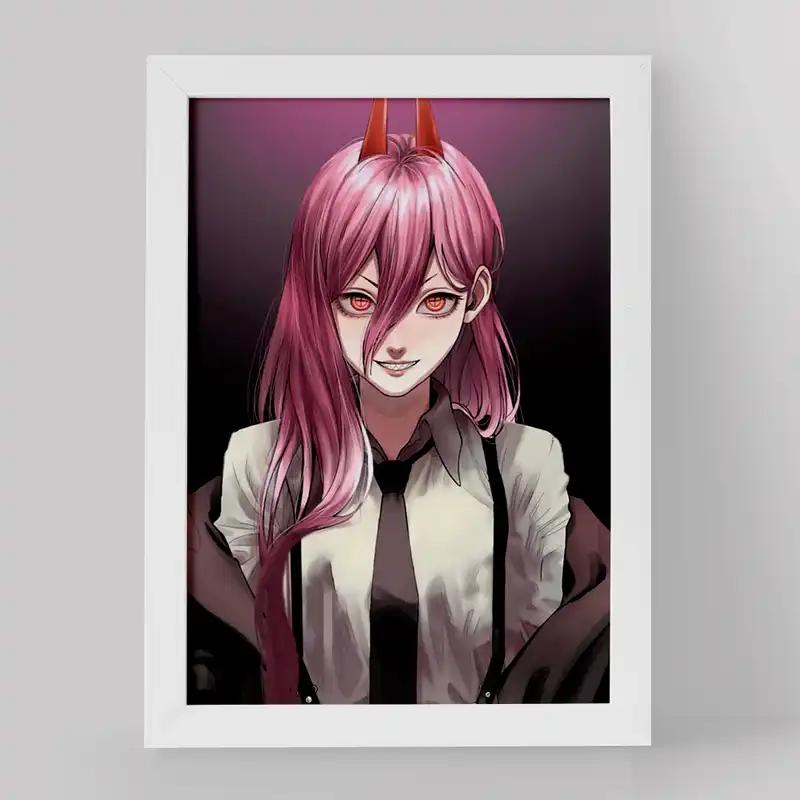 تابلو خندالو مدل پاور انیمه مرد اره ای کد 17873